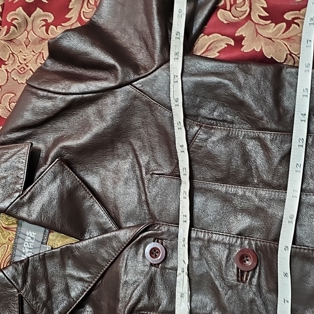 Wilsons Leather Brown Leather Jacket Small - Picture 7 of 9